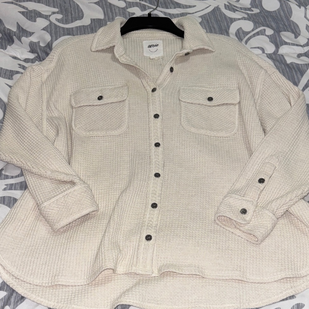 Aerie oversized button up